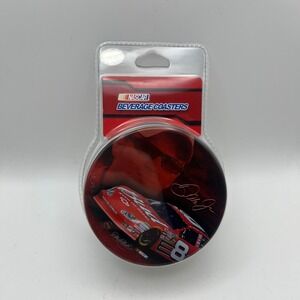 New NASCAR Dale Earnhardt Jr Beverage Coasters 6 Pack Tin Racing Reflections